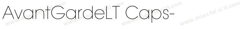 AvantGardeLT Caps字体转换